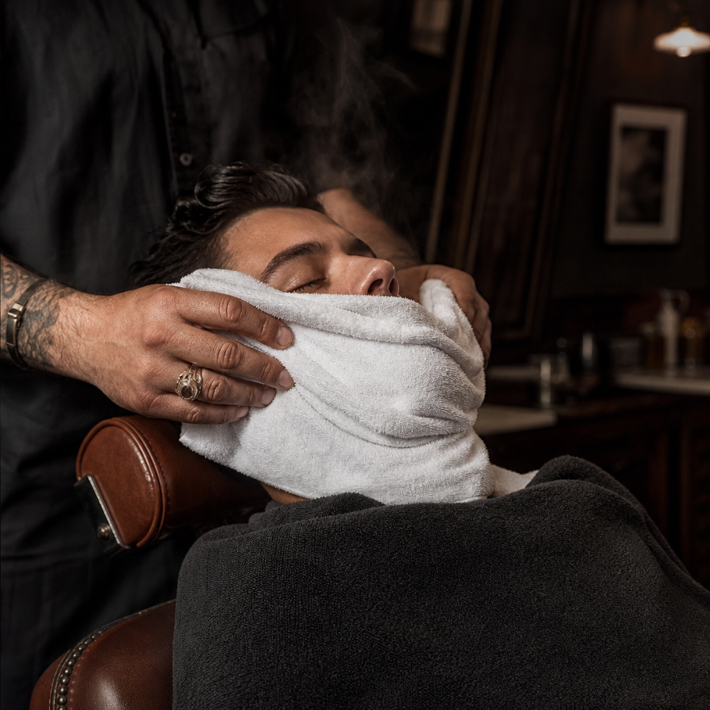 Client laughing in the chair